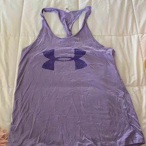 purple under armor tank top